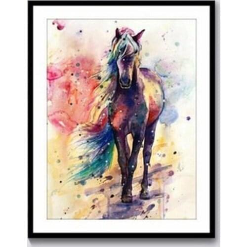 Diamond Painting Full of Diamonds Colored Horse Diamond Painting Diamond Painting Diamond Painting Kit Diamond Paiting