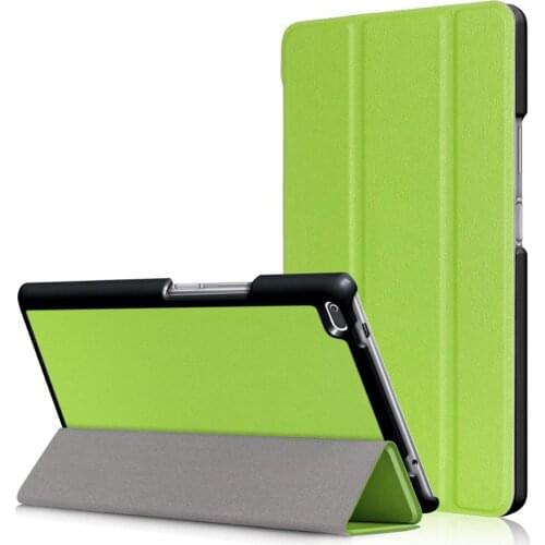 Tablet Case for Lenovo Tab 4 8" TB-8504N TB-8504F Ultra Slim Tri-Folding PU Leather Stand Cover for Lenovo Tab4 8 TB-8504X Case