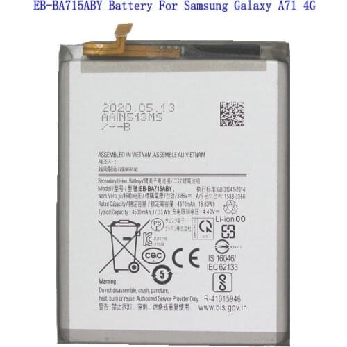 Ciszean Samsung Galaxy A71 Batteries China