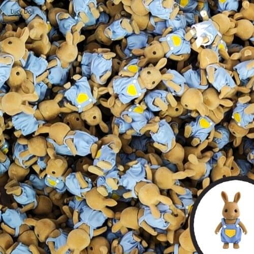 Childrens Simulation Forest Animal Family 1:12 DIY House Accessories Miniature Dolls Clothes 11 Styles Girls Pretend Play Toy