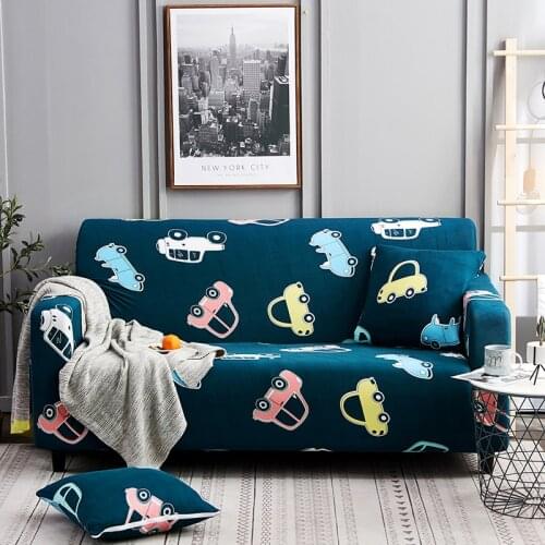 Elastic Corner Sofa Cover for Living Room Home Decor Armchair L Shape Stretch Car Pattern Sectional Couch Cover 1 2 3 4 Seater