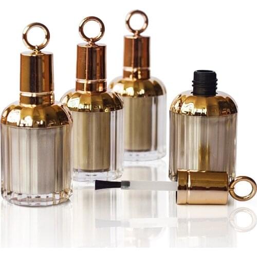 10/30pcs 10ml Empty Nail Polish Bottles Contaiers Beauty Acrylic Nail Enamel/Nail Gel Bottles With Brush Nail Gule Containers