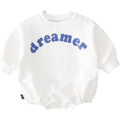 Newborn Baby Girls Bodysuits Baby Clothes Letter Print Boys Cotton Bodysuit Jumpsuit Infant Summer Playsuit One Piece Outfit