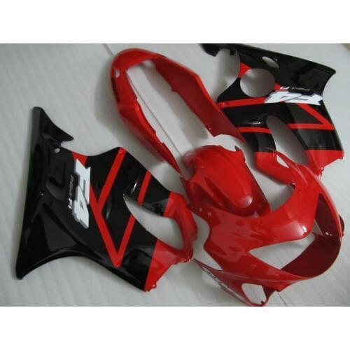 Injection mold Fairing kit for HONDA CBR600F4 99 00 CBR600 F4 1999 2000 CBR 600 ABS Hot red black Fairings set+7gifts HC29