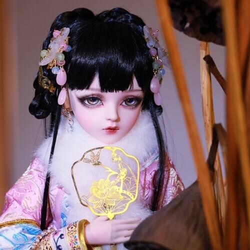 60cm Bjd Doll Gifts for Girl Black Hair Doll With Clothes Change Eyes NEMEE Doll Surprice Handmade Chinese Style Doll