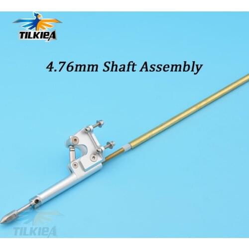 Left/Right 4.76mm 3/16'' Flex Cable Adjustable Stinger Drive Drive Dog Prop Nut Gasket Brass Tube Plastic Pipe 520mm For RC Boat