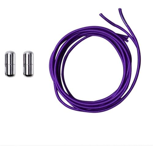 2019 Hot 2Pcs Unisex Lazy Elastic No Tie Round Sneaker Shoe Replacement Lace Strings