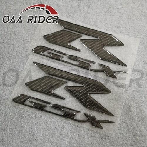 2 Pcs Motorcycle Carbon Fiber 3D Emblem Decal Logo Fuel Tank Sticker for Suzuki GSXR 250 600 750 1000 K1 K2 K3 K4 K5 K6 K7 K8 K9