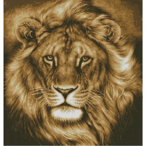 Lion Animal Top Quality Sewing kit Embroidery Needlework 14CT Unprinted Art Cross Stitch Kits DIY Handmade Home Decor