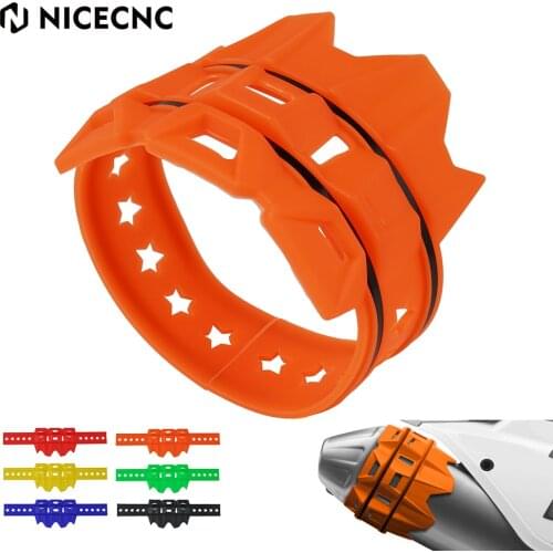 Motorcycle Exhaust Muffler Pipe Protector Shield Cover Protector Accessories for KTM HONDA YAMAHA KAWASAKI SUZUKI HUSQVARNA BETA