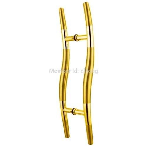 New design luxury good quality front glass door brass handles D-115