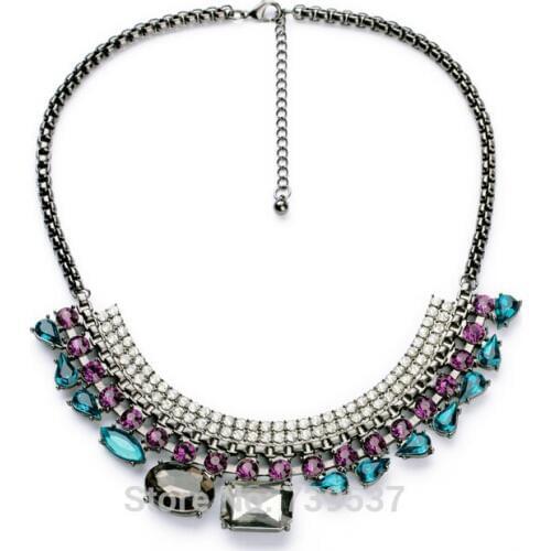 Wholesale Items Vintage Style Unique Rhinestone Large Statements Necklaces For Lovers