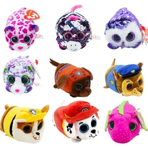 Ty Big Eyes Beanie Plush Toy Phone Wipe Stuffed Soft Animal Fox Unicorn Cat Toys Doll Boy Girl Christmas Birthday Gift