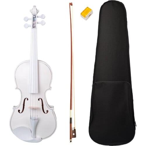 Full 4/4 Size Maple Spruce Violin with Case Bow Rosin for Students Learning Band Show