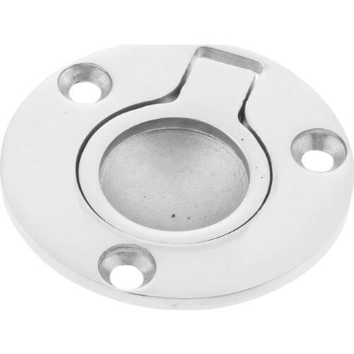 2" Round Hatch Pull Deck Cover Handle Corrosion Resistant Lifting 316 Stainless Steel Locker Ring Floor Buckle Boat Accessories