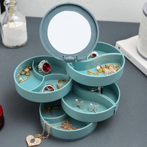 Jewelry Box Waterproof Large Capacity Portable Storage Jewelry Holder for Earring Women Earrings Necklace Display Stand