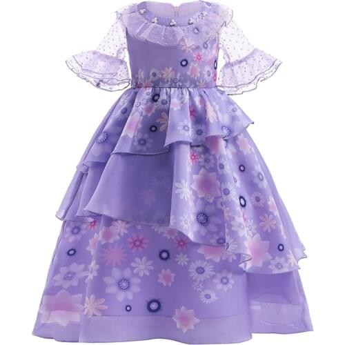 Snow Queen 2 White Girls Dress Halloween Costume Child Cosplay Baby Birthday Gowns Infant Chrismas Carnival Anna Elsa Dress