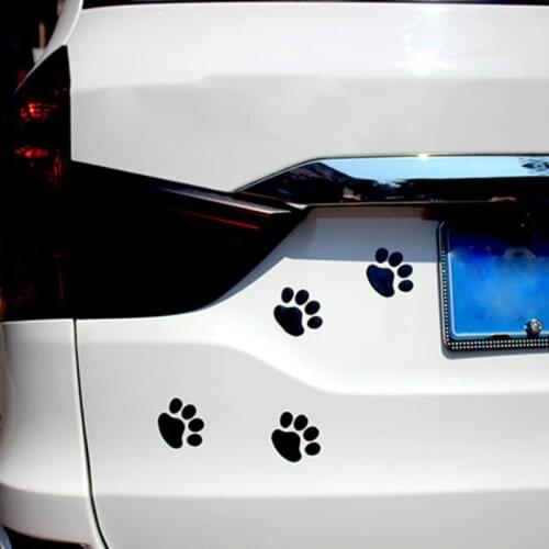 Car Sticker Design Paw 3D Animal Dog Cat Bear Print Foot Fingerprint Footprint Sticker