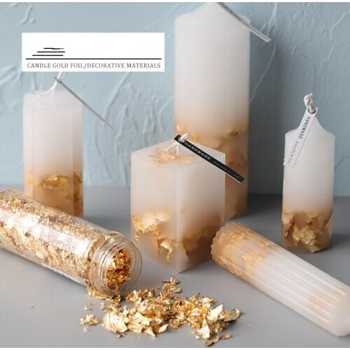 Candle Gold Foil Semi-permeable Paraffin Handmade Candle Creative Aromatherapy Candle DIY Material Baking Gold Foil