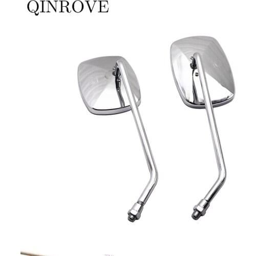 Universal Motorcycle Rear View Mirrors 8 10mm Cafe Racer Side Mirror For Yamaha FZ1 FZ6 XJ6 YBR125 Virago Honda Shadow VT600