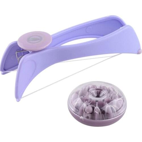 Mini Women Facial Hair Remover Spring Threading Face Defeatherer For Cheeks Eyebrow Makeup Beauty Tool