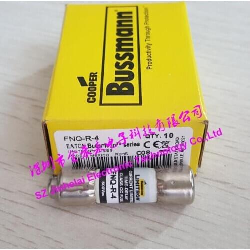 100%New and original FNQ-R-4 CC-TRON Fuse 4A 600V предохранитель