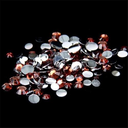 2MM 3MM 4MM 5MM 6MM DIY Loose Red Coffee Color Resin Rhinestones Hand Craft Flatback Resin Stone Garment&Nail Arts Decoration