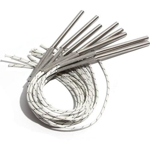 2PCS 8.5mm 380~500mm 316SUS Single Head Dual Pipe Tubular Heating Pipe Heater 110V/220V/380V 1300W/1350W/1400W/1500W/1700W