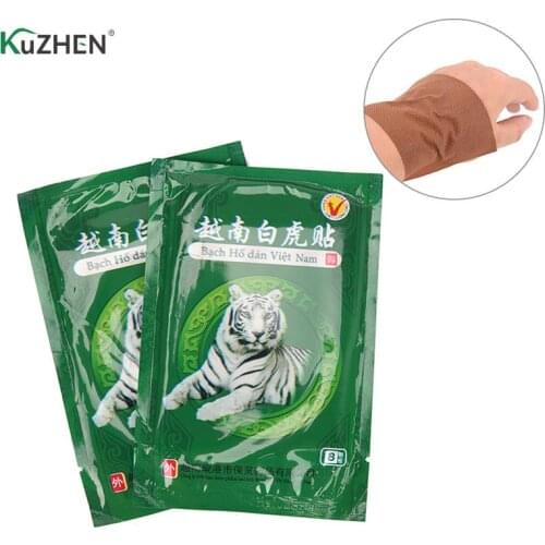 24pcs/3bags White Tiger Balm Pain Relieving Patch Muscle Neck Shoulder/Waist/Joint Pain Body Massager Medical Treatment Plasters