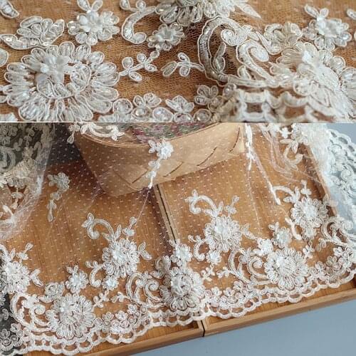 3Dflowers Luxury Beaded Lace Tablecloth Handmade Sheet Doilies Alencon Lace Mat Top Cover