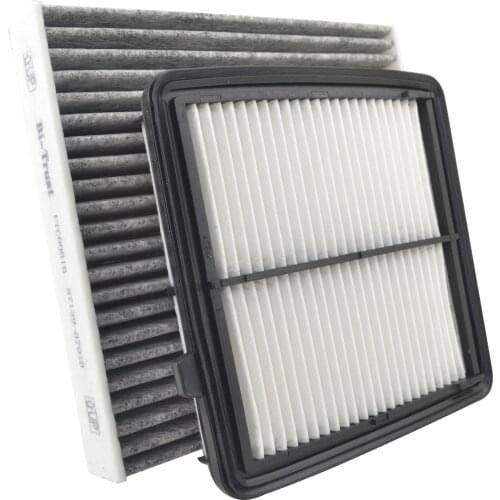 Bi-Trust Combo Set Engine & Carbon Cabin Air filter for Honda Fit 1.5L 2009-2014 CA10650 80291-T5R-A01