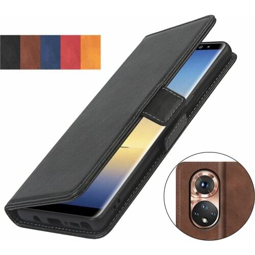 Pu leather flip phone case for Huawei Honor 50 card holder wallet Short-buckle Flip book holster protective phone bag case GG