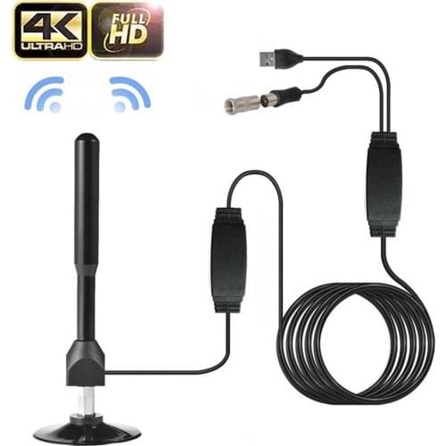 High Gain HD Digital TV Antenna Indoor Universal TV Receiver Long Distance Amplifier Satellite Signal Receiver for DTV / HDTV