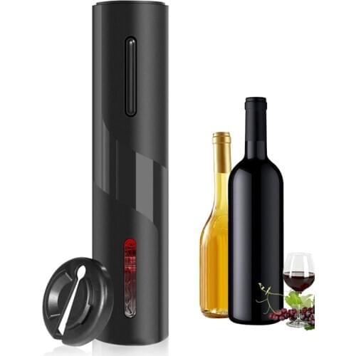 Electric Wine Opener Automatic Corkscrew Wine Bottle Opener with Foil Cutter USB Charging Cable Battery Powered for Choice