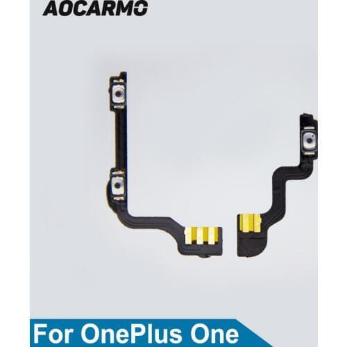 Aocarmo Power On/Off Volume Up/Down Button Flex Cable For OnePlus One 1+ A0001 Replacement Part