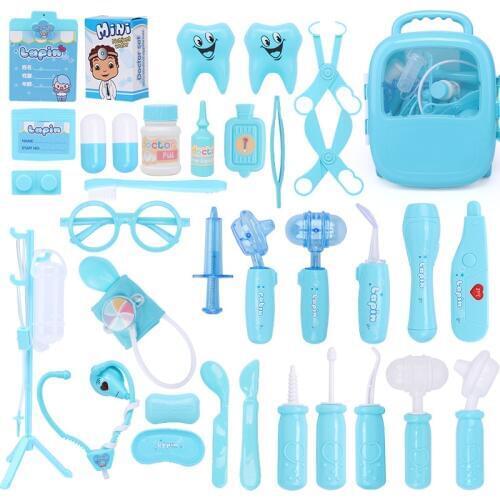 Toy set for children, durable nurse injection tool set, simulation medicine box, durable gift box
