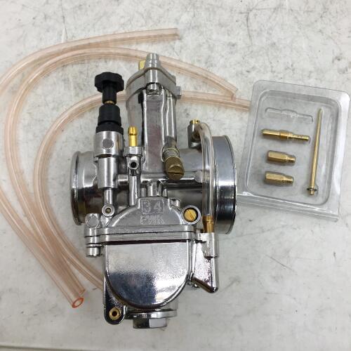 SherryBerg carburetor carburettor vergaser 34mm PWK 34pwk OKO carb Chrome with power jet rep. for keihin 34 pwk racing carby