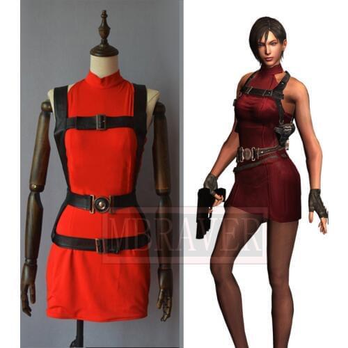 Ada Wong Cos Cosplay Costume Halloween Uniform Outfit Custom Made Any Size