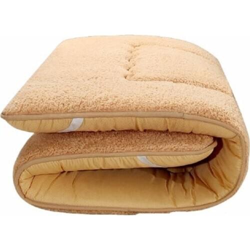High quality berber Fleece bed cushion Bed Mattress skidproof batts Tatami