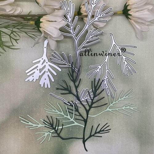 4Pcs Leaves branch Metal Cutting Dies Stencils Die Cut for DIY Scrapbooking Album Paper Card Embossing