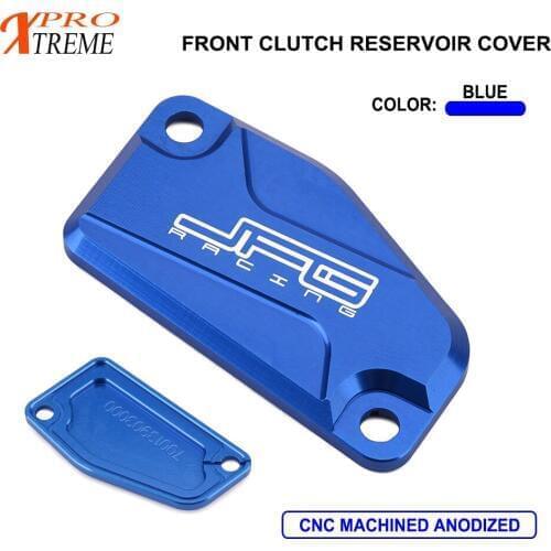 Motorcycle Orange Blue Front Brake Fluid Reservoir Cap Cover For HUSQVARNA TC50 TC65 2017 2018 TC85 2014 2015 2016 17 18