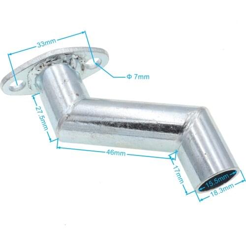 Motorcycle Carburetor Exhaust Intake Inlet Pipe Manifold 49cc 66cc 80cc Echappement Moto 2 Stroke Motorized Bicycle Bike