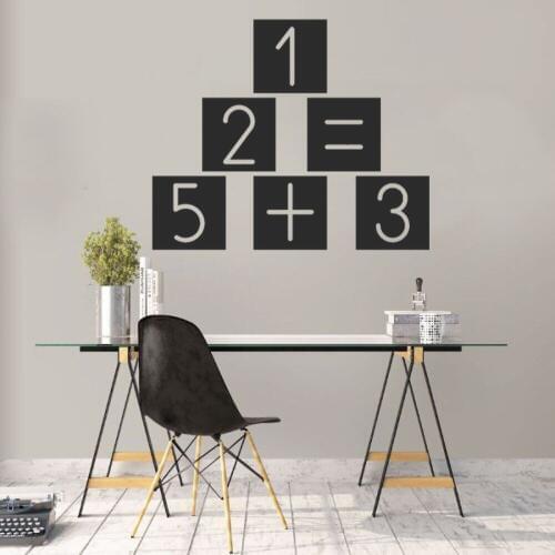 New Number in the Box Math Solving Problem Wall Decal Sticker Home Room Decor A00147