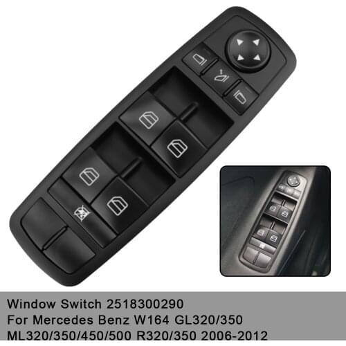 For Benz W164 GL320 GL350 GL450 ML320 ML350 ML450 ML500 R 2518300290 Car Electric Window Switch Car Interior Accessories