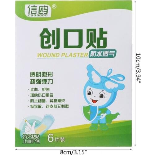 50Pcs Breathable Waterproof Bandage Band-Aid Hemostatic Adhesive Sport Outdoor C1FF