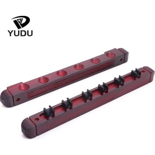 Professional Pool Cue Snooker Cue Rack 6 Holes /8 Holes Two Colors Options Solid Wood High Quality Billiard Accessories 2019