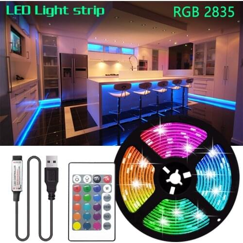 LED Strip 5V USB Flexible TV Backlight Lamp 2835 RGB Tape Diode Luces Led Neon light Background Lights For Room Decoration