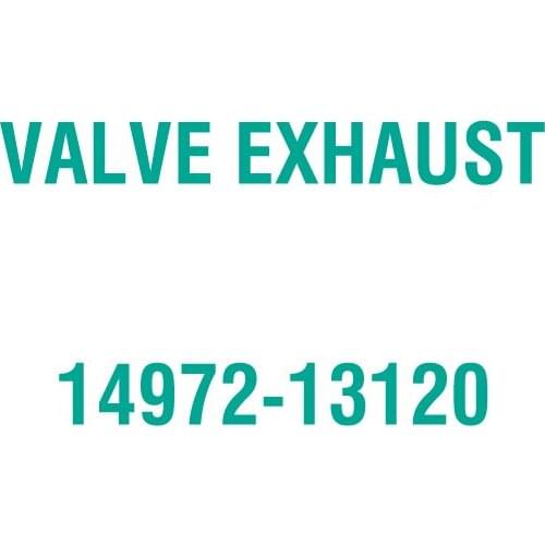 For Kubota 14972-13120 VALVE EXHAUST