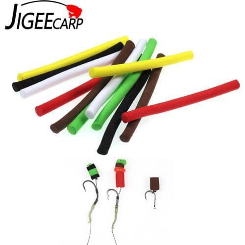 JIGEECARP 10bags 4mm Pop-Up Foam Baits Zig Rig Ultimate Hookbait Foam Cylinder Stick DIY Foam Bait Materials Fishing Accessories