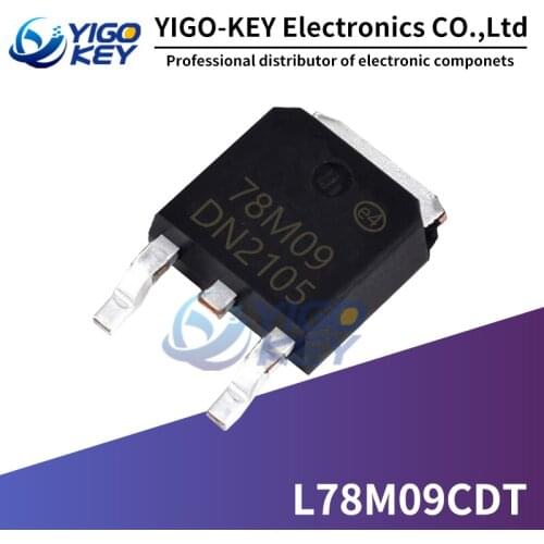 10Pcs L78M09CDT TO-252 L78M09 L78M09 SMD TO252 New and Original